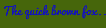 Image with Font Color 1313BA and Background Color 46660B